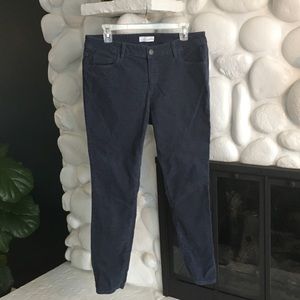 Loft curvy skinny corduroys, dusty blue-like new!